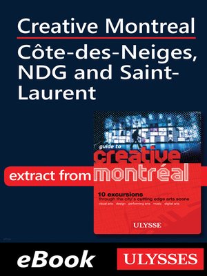 cover image of Creative Montreal--Côte-des-Neiges, NDG and Saint-Laurent
